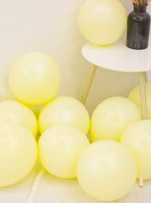 20 quả bóng bay màu trơn, Giáng sinh - Màu vàng - Xem 2