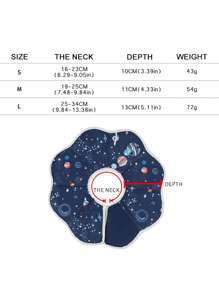 1pc Planet Print Pet Recovery Collar For Dog And Cat For Prevent Licking - Multicolor - View 4