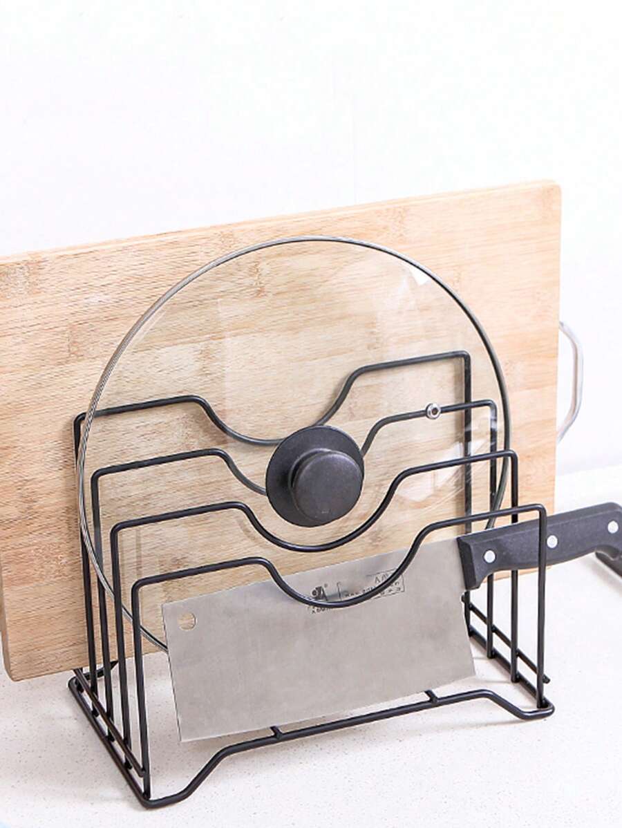 1 giá đỡ nắp nồi đa năng - màu đen - Xem 1