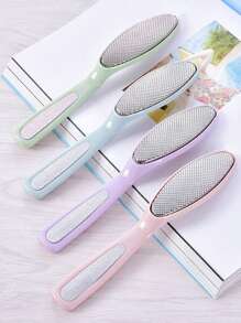 1 bàn chải tẩy tế bào chết chân bằng thép không gỉ, bàn chải làm sạch chân tối giản cho phòng tắm - Hồng - Xem 7