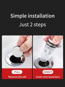 1pc ABS Drain Stopper, Minimalist Bath Tub Plug For Bathroom - Silver - View 2