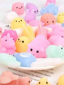 5入組卡通設計擠壓玩具 - 彩色 - 查看 2