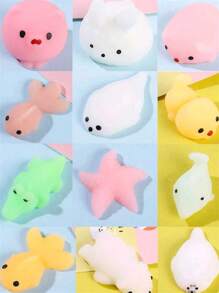 5入組卡通設計擠壓玩具 - 彩色 - 查看 5