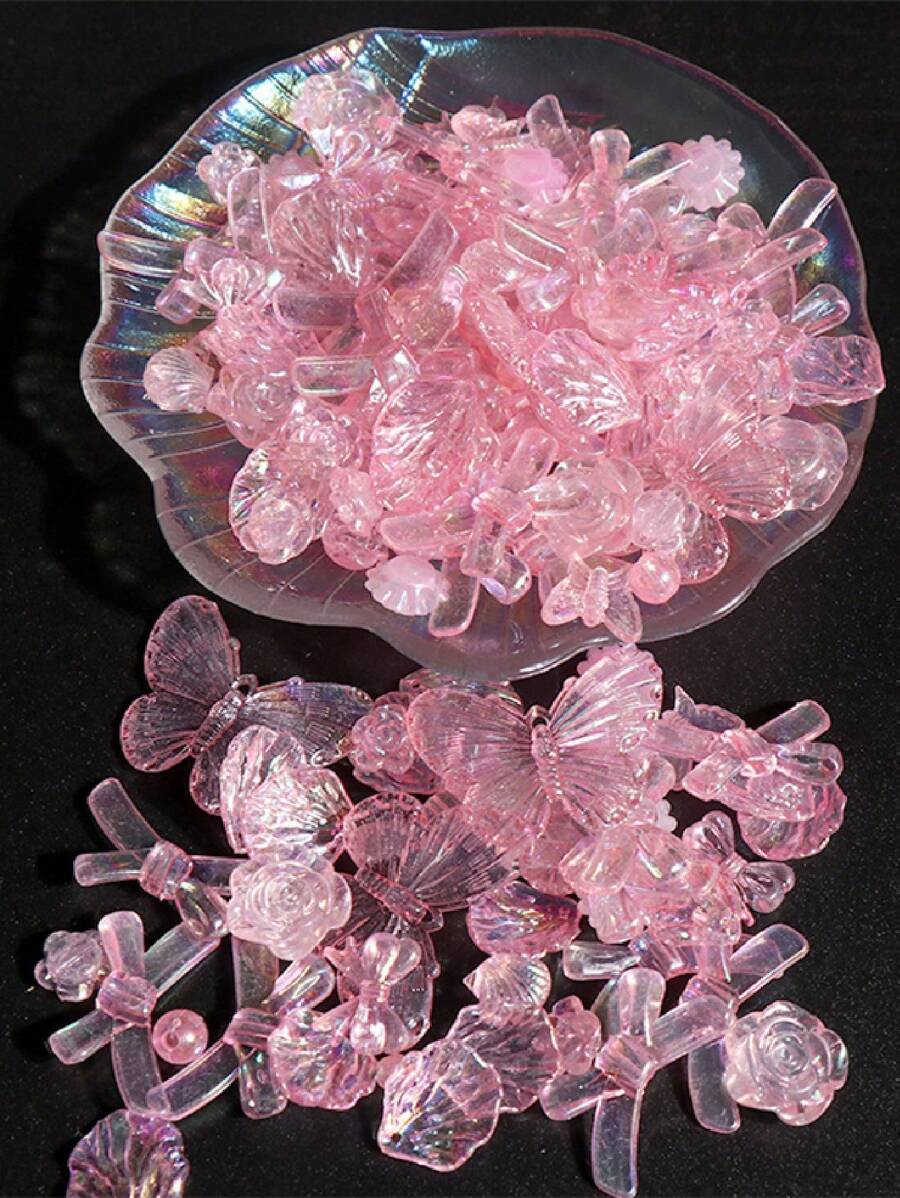 1pack Random Creative Shell DIY Jewelry Accessory For Women For DIY Jewelry Making - Pink - View 1