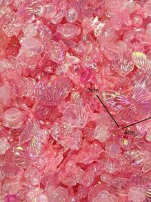 1pack Random Creative Shell DIY Jewelry Accessory For Women For DIY Jewelry Making - Pink - View 3