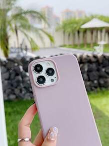 磨砂TPU防摔手机壳 适用于 14 Pro Max手机壳/16/15 PROMAX/15 PLUS/15 PRO/15全包防水防震防刮 - 紫丁香色 - 查看 3
