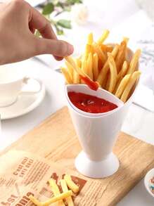 1pc French Fry Potato Maker Cup - White - View 1