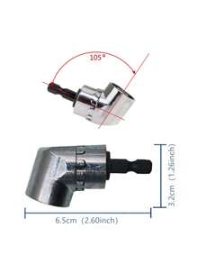 1pc Tungsten Steel Socket, Modernist 105° Swivel Socket For Home - Multicolor - View 2