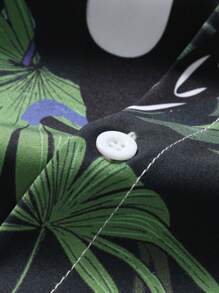 Manfinity RSRT Men 1pc Tropical Print Shirt - Black - View 6