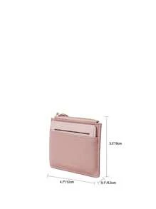 FOREVER FOR YOU Letter Graphic Purse With Wristlet Multi Card Slot For Storage Credit Cards Lightweight Portable Credit Card ID Card White-Collar Workers For Female For Women Holiday For Anniversary For Birthday Gift Accessories Gift - Pink - View 6