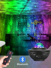 1入組ABS投影創意星空圖案日落燈投影儀適用於家庭 - 彩色 - 查看 2