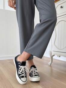 DAZY Casual Solid Color 3/4 Length Pants Women Dress Pants