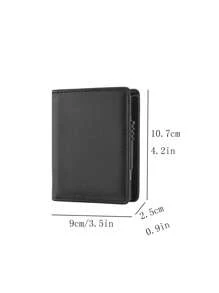 Small Wallet Bifold Card Slot Gift Father Dad Gifts Slim Lightweight Portable Cash Money ID Card Card Coin Pocket For Birthday Gift Anniversary On Valentine Day For College Student School Student Male Men Lightweight Portable Card ID Card White-Collar Workers For Male Holiday For Anniversary For Birthday Gift Casual Card Holder Card Holder Wallet Business Card Holder Credit Card Holder For Men Mini Wallet Card Wallet Rfid Wallet