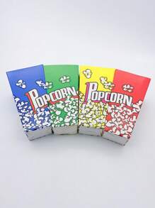 5 piezas Caja de embalaje palomitas de maíz - Amarillo - Ver 2