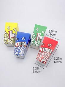 5 piezas Caja de embalaje palomitas de maíz - Amarillo - Ver 4