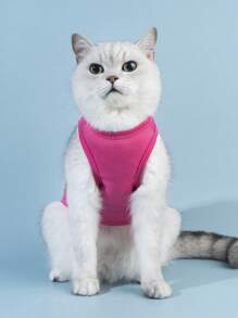 PETSIN 1pc Cartoon Bear Pattern Pet Tank For Dog And Cat For Summer