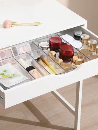 5入組透明珠寶收納盒,簡約清晰抽屜收納盒適用於家居,是情人節禮物的不二選擇