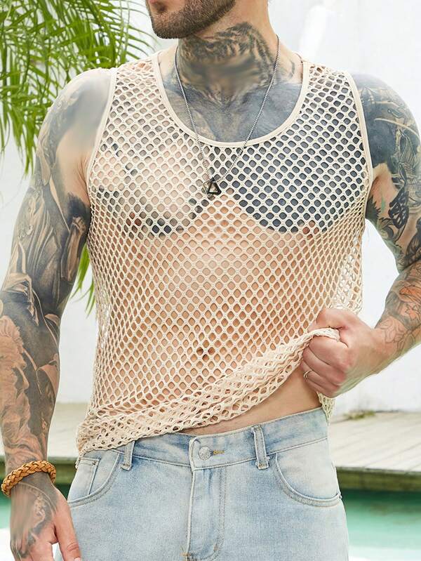 Men Solid Tank Top SHEIN USA