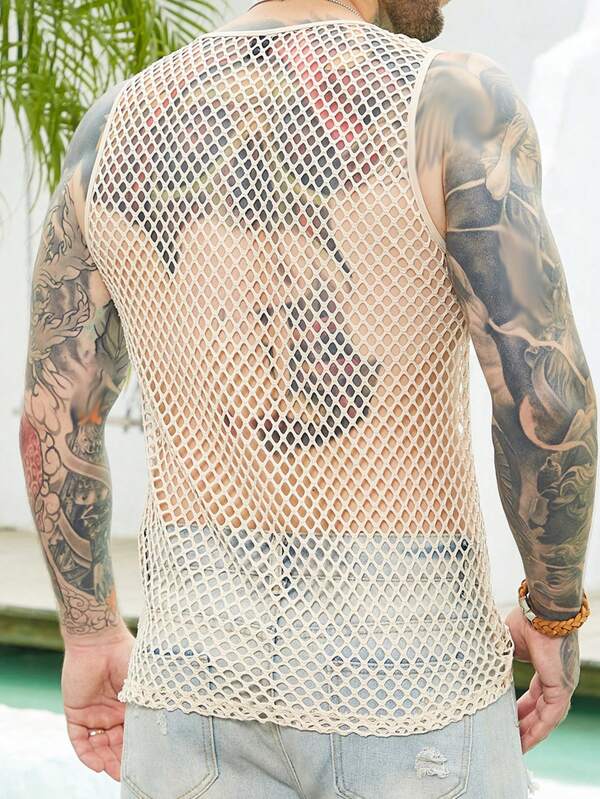 Men Solid Tank Top SHEIN USA