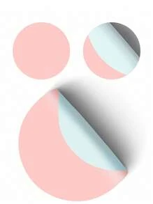 1入組素色圓形PU皮革鼠標墊 - 彩色 - 查看 3