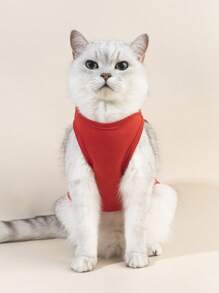 PETSIN 1入組字母圖案寵物背心適用於狗狗和貓適合夏天 - 彩色 - 查看 4