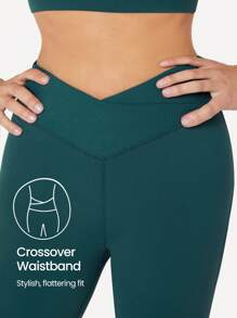 GLOWMODE 31" FeatherFit™ V-Waist Mega Flare Trousers - Mistle Toned - View 6