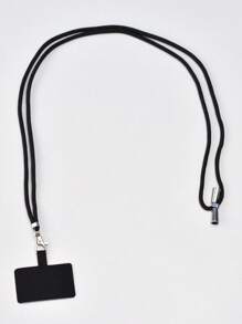 1入組手機掛繩帶固定夾卡 - 黑色 - 查看 1