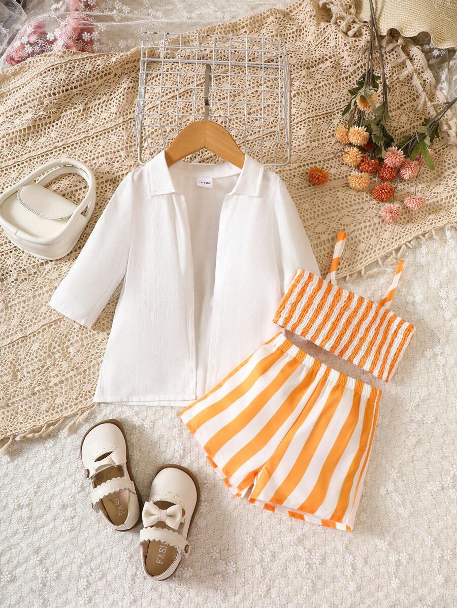 Bộ áo thun trơn màu thoải mái thoáng khí cho bé gái - Nhiều màu - Xem 1