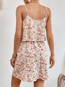 SHEIN VCAY Allover Floral Print Cami Dress - Multicolor - View 2
