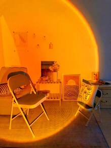 1pc Usb Power Led Sunset Projection Light,Sunset Atmosphere Lamp, Led Night Light Projector For Photography/Selfie Party Decor,Home Decor,Living Room Decor, Bedroom Decor,Camping Decor,Wedding Decor, Gifts For Women,Girls,Friends,Family,Room Wall Decor Sunset Light