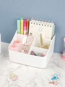 1入組多格桌面收納盒 - 白色 - 查看 8