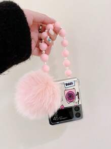 Car Print Clear Phone Case With Hand Strap - Multicolor - View 6