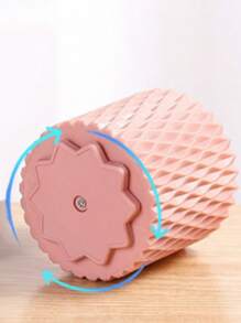 1 个旋转化妆刷架，大容量收纳架，便携式简约化妆品收纳盒，口红架，防尘旋转管，桌面化妆品收纳盒，化妆品收纳工具 - 粉色 - 查看 5