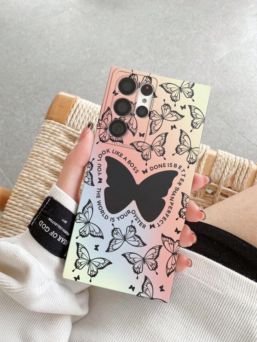Vỏ điện thoại in hình bướm - Nhiều màu - Xem 1