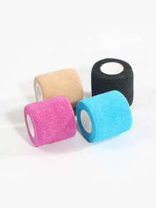 4入組自粘繃帶透氣綁帶捲，彈性自粘式運動伸展繃帶，適用於運動、腕部和踝部等部位 - 彩色 - 查看 1