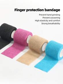 4入組自粘繃帶透氣綁帶捲，彈性自粘式運動伸展繃帶，適用於運動、腕部和踝部等部位 - 彩色 - 查看 6