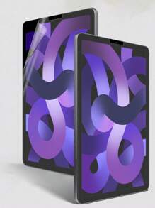 1入組高清，高透明度，抗刮擦，全屏覆蓋，強大的抗指紋，靈敏且不間斷的觸摸屏，PET薄膜，與蘋果平板兼容的屏幕保護貼 - 無色 - 查看 3