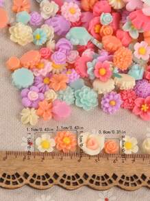 50 cái Phụ kiện trang sức DIY thiết kế hoa - Nhiều màu - Xem 3