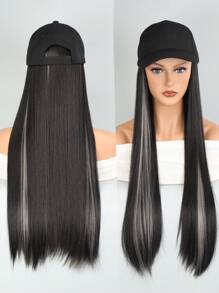 Long Straight Synthetic Wig With Cap