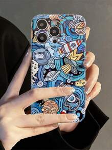 Rocket Pattern Anti-fall Phone Case - Multicolor - View 1