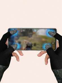 2 piezas Manga del dedo pantalla táctil transpirable juego