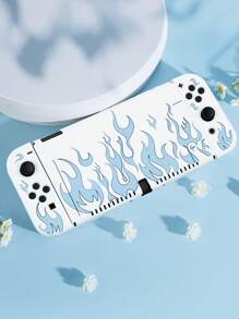 蓝色火焰图案保护壳 兼容 Switch Oled - 彩色 - 查看 2