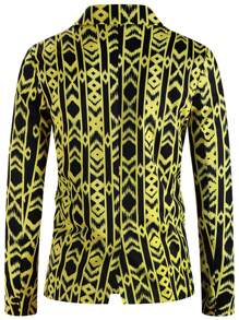 Áo cộc tay Nam Nút phía trước Hình học In ngẫu nhiên Giải trí - Nhiều màu - Xem 2