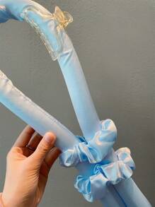 4pcs Hair Accessories Set: Hair Clip, Curling Iron, Hair Bun Maker, Hair Ties For Making Beautiful Hairstyles, Hair Curlers, Curly Hair Brush, Rollers, Curly Hair Products, Curler, Rollers For Hair Curl, Hair Rollers, Curly Hair, Heatless Curl, Heatless Curls, Hair Curler, Barber, Hair Curlers, Rollers, Curly Hair Products, Curler, Rollers Hair Curl, Christmas, Hair Curler, Rollers For Hair, Curly Hair Tools, Heatless Curlers, Curly Hair Brush, Hairdressing Equipment,Heatless Waves,Travel Essentials,Hairstyle,Hairdressing - Green - View 3