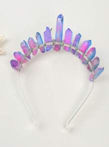 Moon & Crystal Decor Costume Headband - Multicolor - View 2