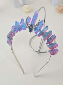 Moon & Crystal Decor Costume Headband - Multicolor - View 3