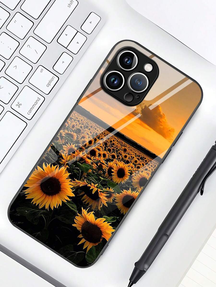 Vỏ điện thoại in hoa hướng dương - Nhiều màu - Xem 1