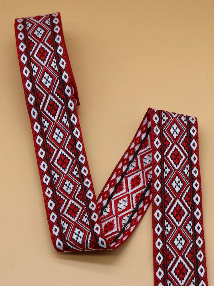 1roll Geometric Pattern Webbing Lace, DIY Webbing Lace For Decoration