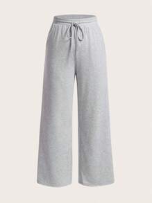 SHEIN EZwear Pantalon de survêtement à cordon à poche
