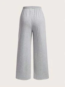 SHEIN EZwear Pantalon de survêtement à cordon à poche
